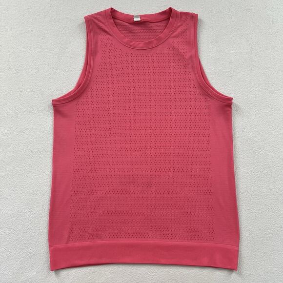 Lululemon Glossy Breeze By Muscle Tank II Squad Mesh Perforated Sleeveless Top 6 - Picture 1 of 6